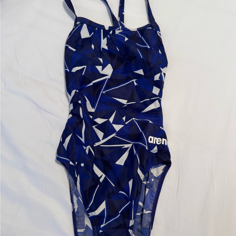 Barena Blue and White One Piece Swimwear